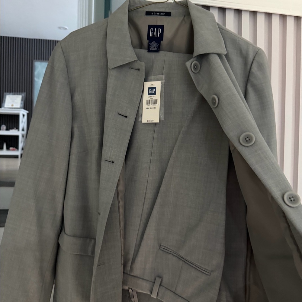 GAP Classic Gray Blazer and Trousers